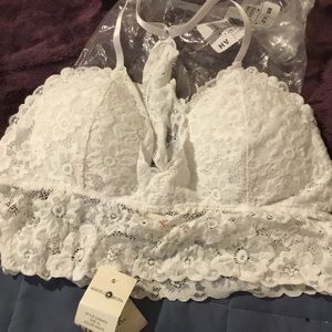 Solid White Bralette XL